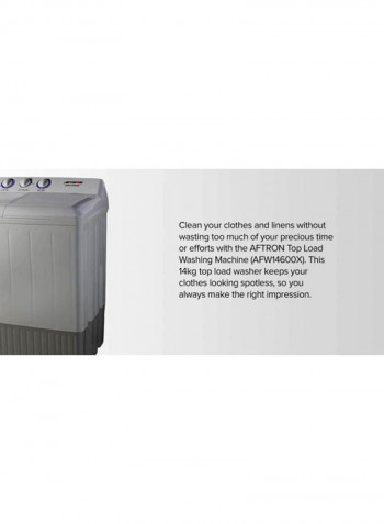Top Load Twin Tub Washing Machine 14kg 14 kg AFW14600X White/Grey