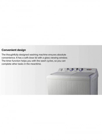 Top Load Twin Tub Washing Machine 14kg 14 kg AFW14600X White/Grey