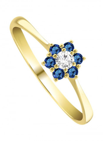 14 Karat Gold Diamond Studded Ring