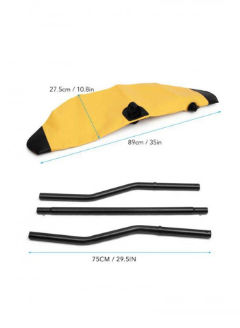 Kayak PVC Inflatable Outrigger Float With Sidekick Arms 75.0x17.0x12.0cm