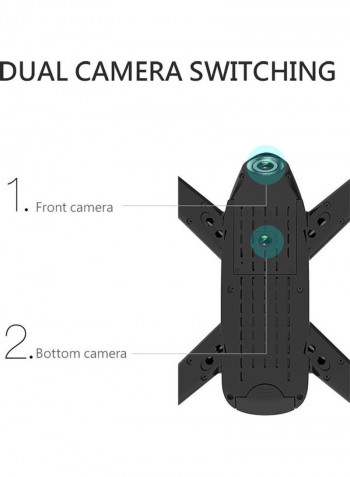 SG106 Optical Flow Drone with Dual Camera 1080P Wide Angle Wifi FPV Altitude Hold Gesture Photography Quadcopter with 2 Battery White 33*9*21.5cm