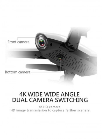 SG106 Optical Flow Drone with Dual Camera 4K Wide Angle Wifi FPV Altitude Hold Gesture Photography Quadcopter White 33*9*21.5cm