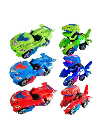 Transforming Dinosaur LED Car 9x11cm