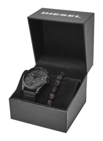 Men's MS9 Analog Watch DZ1924 With Beaded Bracelet