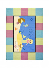 Kid Essentials Active Play And Juvenile Lil Mermaid Area Rug Multicolour 116.84 x 162.56inch
