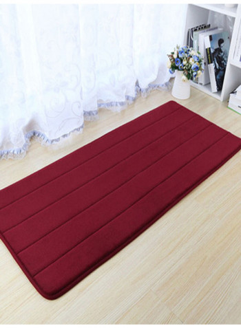 Solid Anti Skidding Mat Red 140(W)x200(L)centimeter