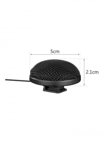 Stereo Mini Condenser Microphone Kit 5x2.1centimeter Black/grey/Green