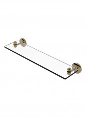 South Beach Collection Vanity Glass Shelf Clear/Gold 22inch