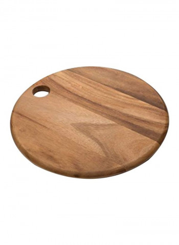 Round Cutting Board Brown 14x14x0.8centimeter