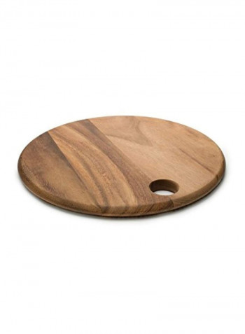 Round Cutting Board Brown 14x14x0.8centimeter