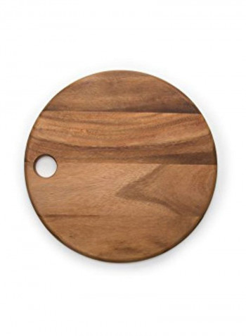 Round Cutting Board Brown 14x14x0.8centimeter