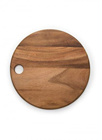 Round Cutting Board Brown 14x14x0.8centimeter