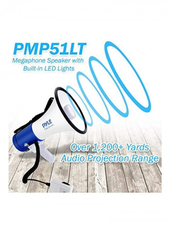 Portable Handheld Megaphone Speaker PMP51LT White/Blue/Black