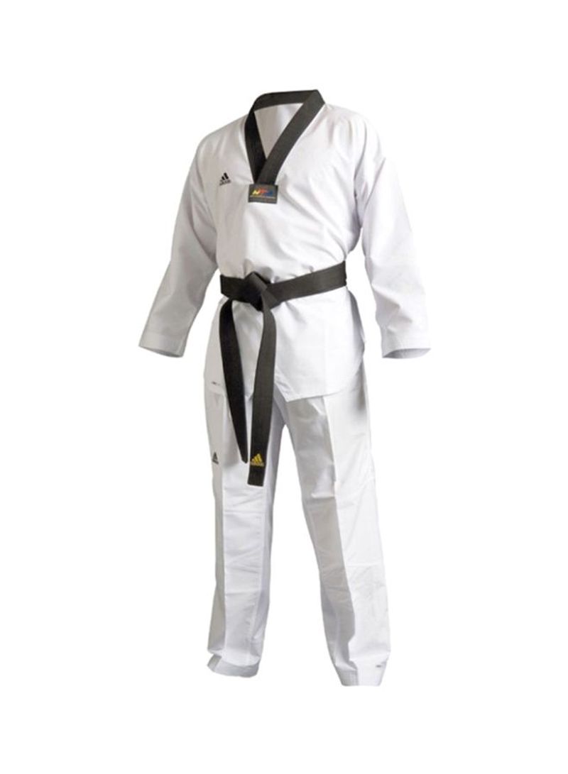 ADI-FIGHTER Taekwondo Uniform - White/Black, 180cm 180cm