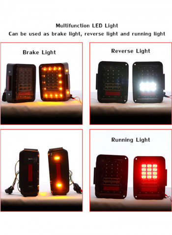 2-Piece Multifunctional LED Tail Lights