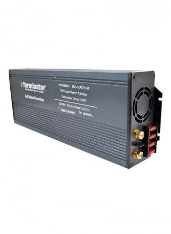 DC-AC Power Inverter With Auto Battery Charger Black