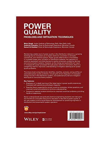 Power Quality: Problems and Mitigation Techniques Hardcover