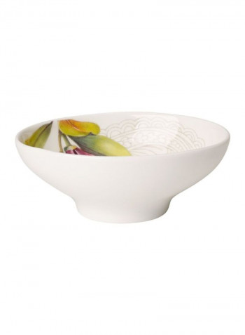 6-Piece Quinsai Garden Dip Bowl Set White/Green/Pink 1140ml