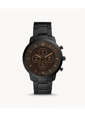 Men's Hybrid Smart Wrist Watch Hr Neutra Stainless Steel FTW7027