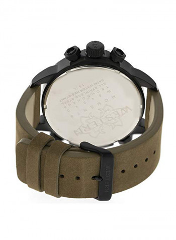 Men's Tecnohaus Series Leather Chronograph Watch