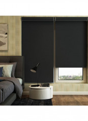 Single Sombras Roller Blackout Window Shade Black 200x200cm