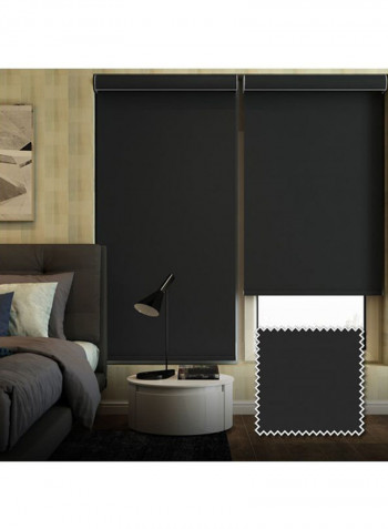 Single Sombras Roller Blackout Window Shade Black 200x200cm