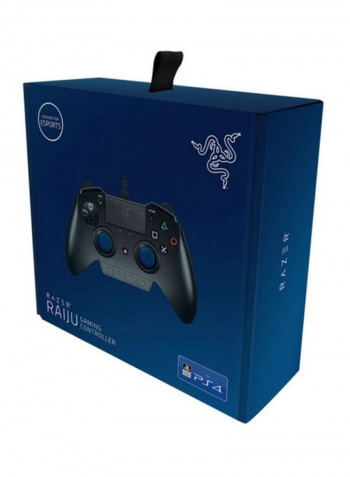 Raiju Wired Controller For PlayStation 4 - Black