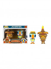 Pack Of 2 Enchanted Tiki Room Pele And Barker Parrot 4x9inch