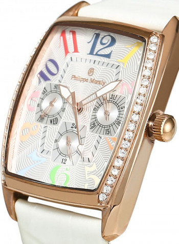 Women's Leather Chronograph Watch LS1032RWW