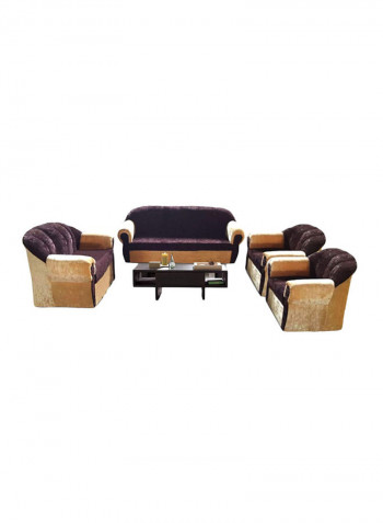 7-Seater Mab Sectional Sofa Set Brown/Beige