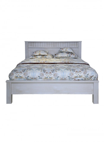 Athenas Double Bed White Wash/Maple 180x200centimeter