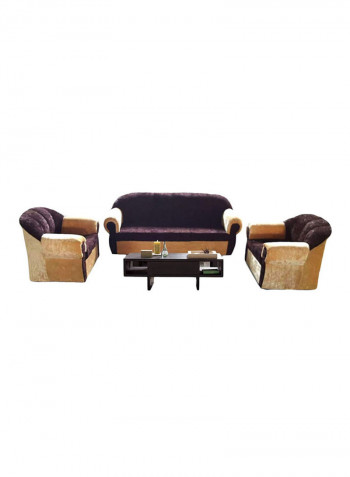 5-Seater Mab Sectional Sofa Set Brown/Beige