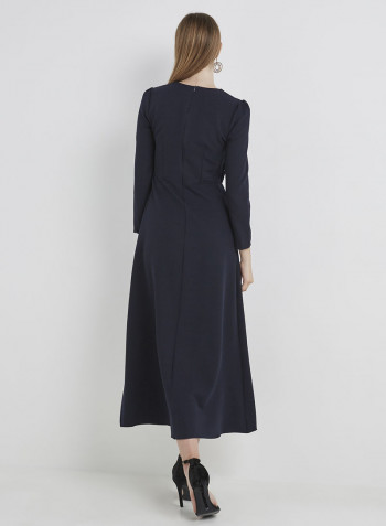 Long Sleeve Maxi Dress Navy