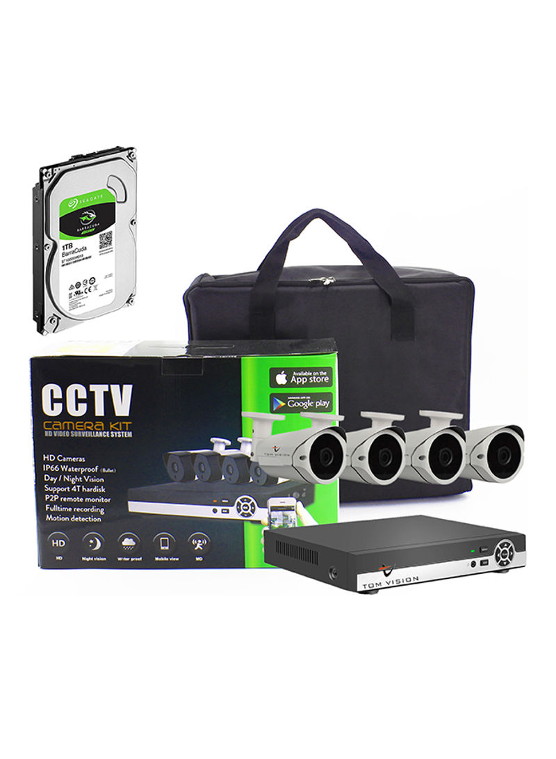 Full HD Bullet CCTV Camera Kit