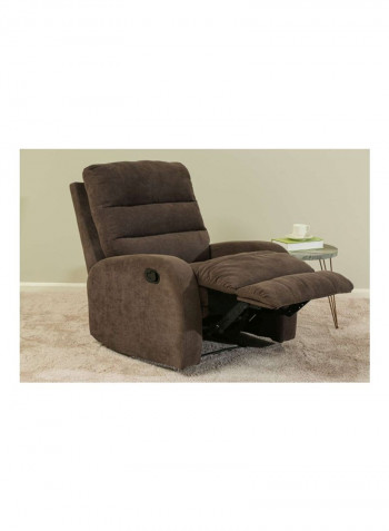 Jakeman Single Seater Recliner Sofa Brown 85x95x100centimeter