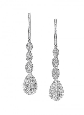 925 Sterling Silver Zircon Studded Earrings