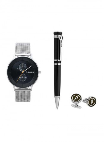 Men's Police Berkeley Watch With Pen And Cufflink