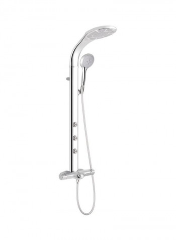 Aluminum Thermosatic  Opera Shower Panel Chrome 40x60centimeter