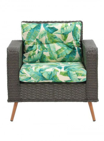 Stella Single Seater Sofa Grey/Green 84x75x89cm