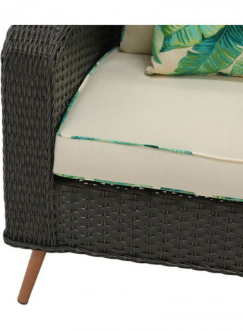 Stella Single Seater Sofa Grey/Green 84x75x89cm