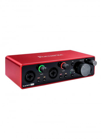 Scarlett 2i2 3rd Gen USB Audio Interface With Pro Tools Red/Black