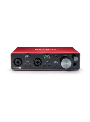 Scarlett 2i2 3rd Gen USB Audio Interface With Pro Tools Red/Black