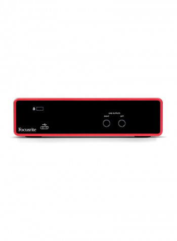 Scarlett 2i2 3rd Gen USB Audio Interface With Pro Tools Red/Black