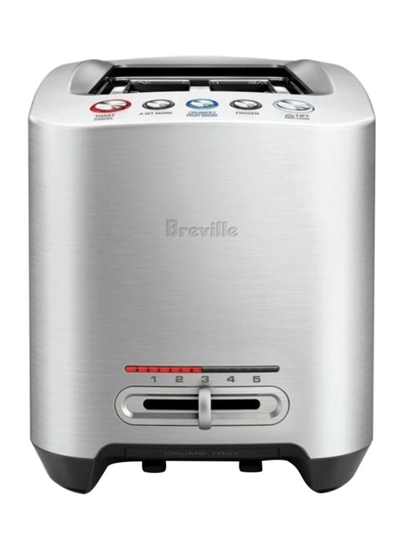 The Smart Toast 4 Slice Long Slot Toaster BTA830 Silver/Black