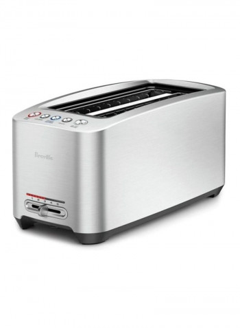The Smart Toast 4 Slice Long Slot Toaster BTA830 Silver/Black