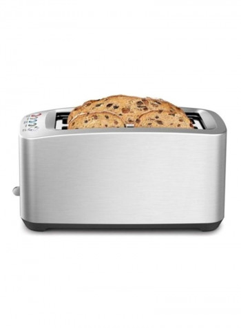 The Smart Toast 4 Slice Long Slot Toaster BTA830 Silver/Black