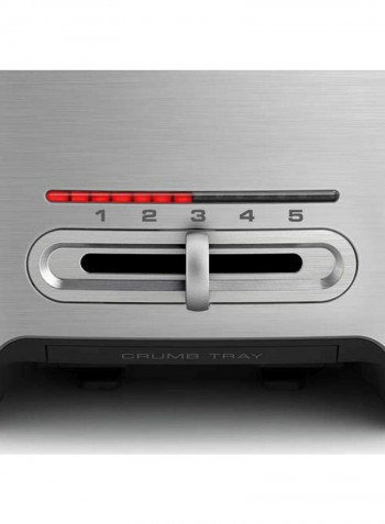 The Smart Toast 4 Slice Long Slot Toaster BTA830 Silver/Black