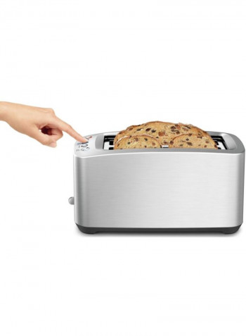 The Smart Toast 4 Slice Long Slot Toaster BTA830 Silver/Black