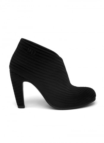 Fold Hi Booties Black