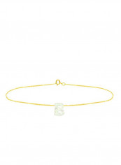 18 Karat Gold B Letter Mother Of Pearl Jewellery Set